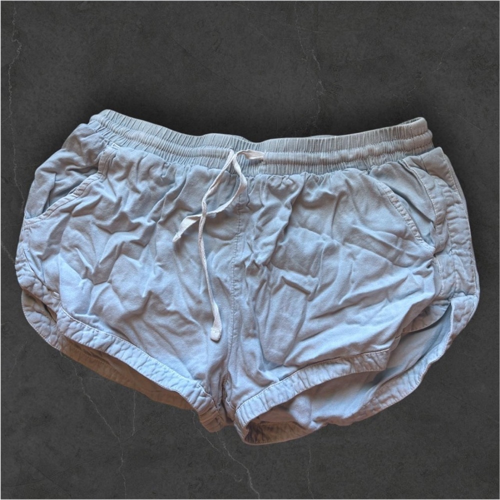 Billabong Light Blue Drawstring Shorts